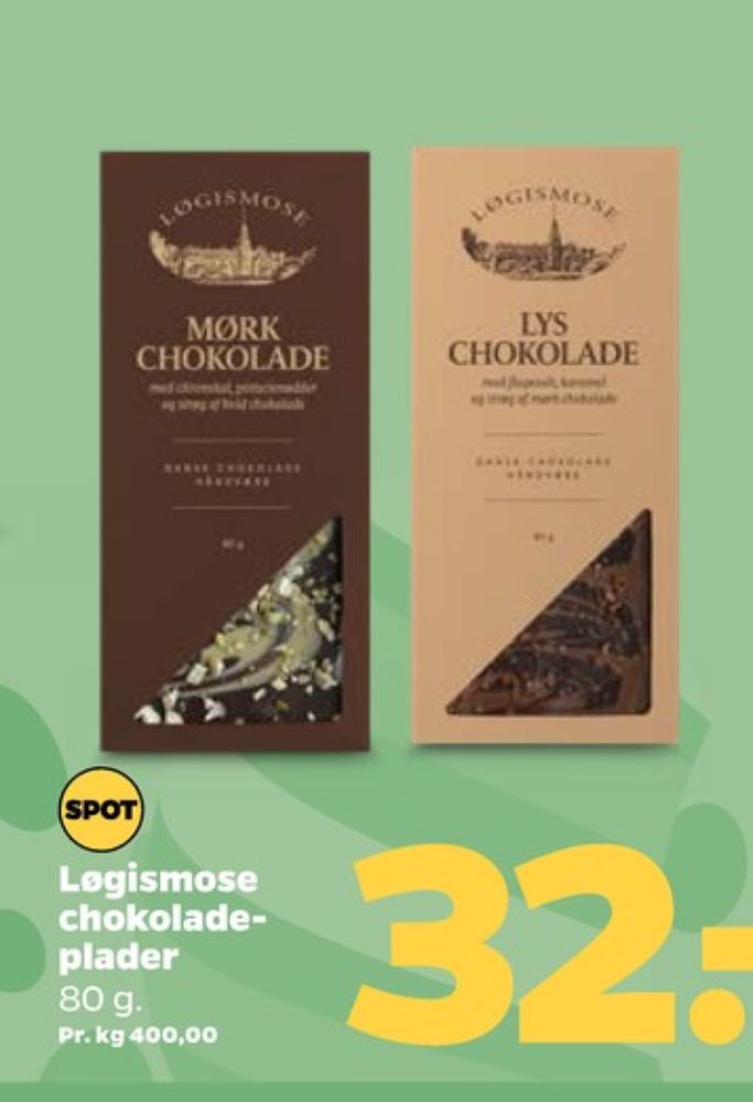 Løgismose, Chokoladeplade Mørk