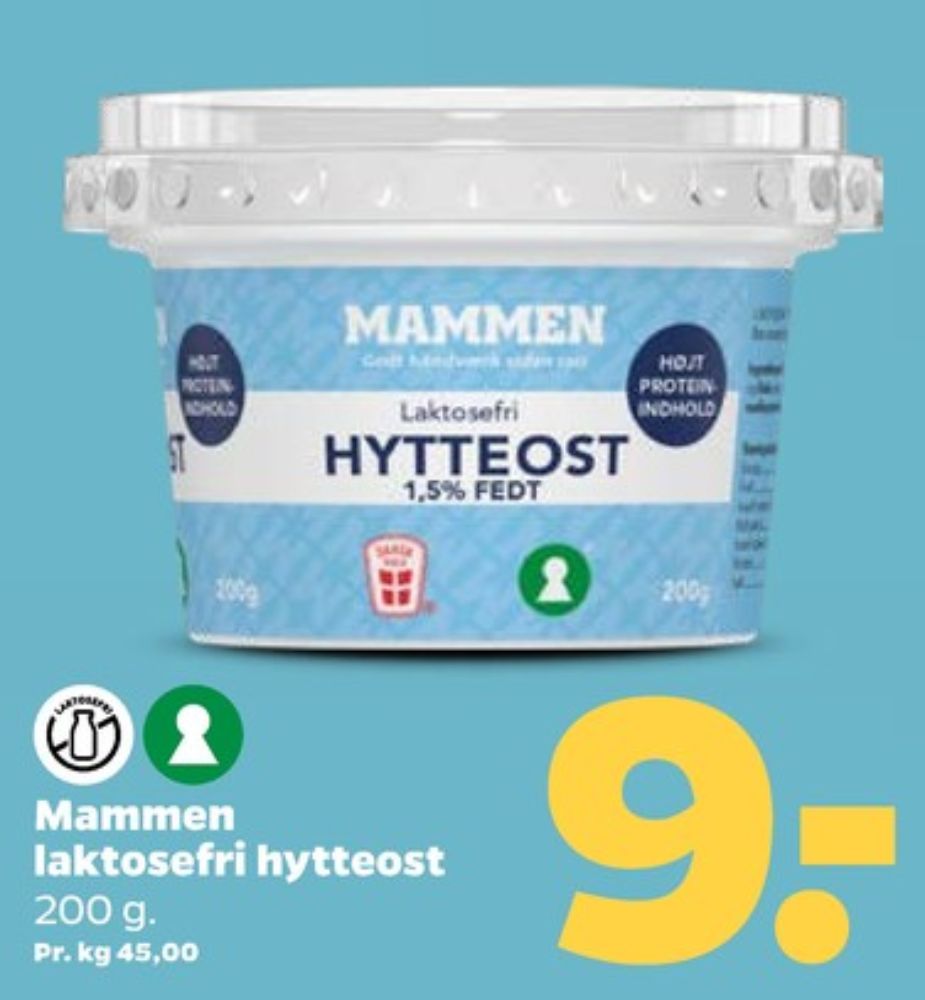 Mammen, Hytteost 1,5%