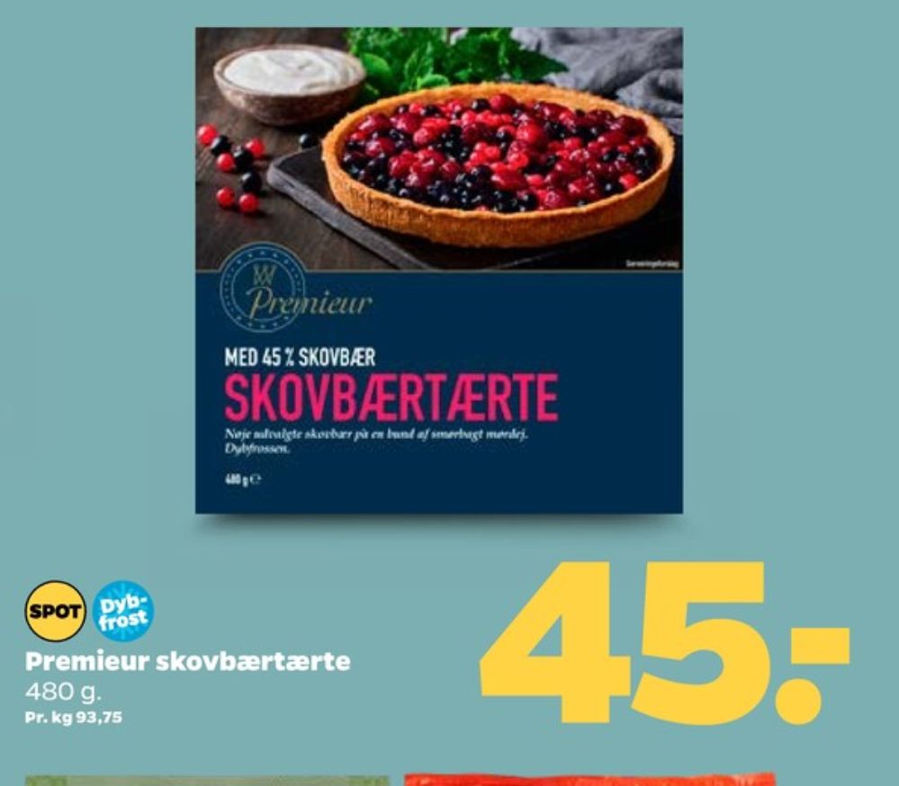 Premieur, Skovbærtærte
