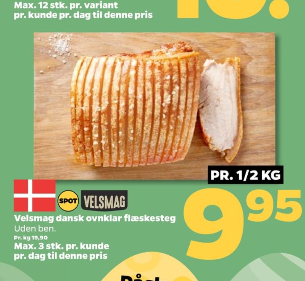 Velsmag, Flæskesteg