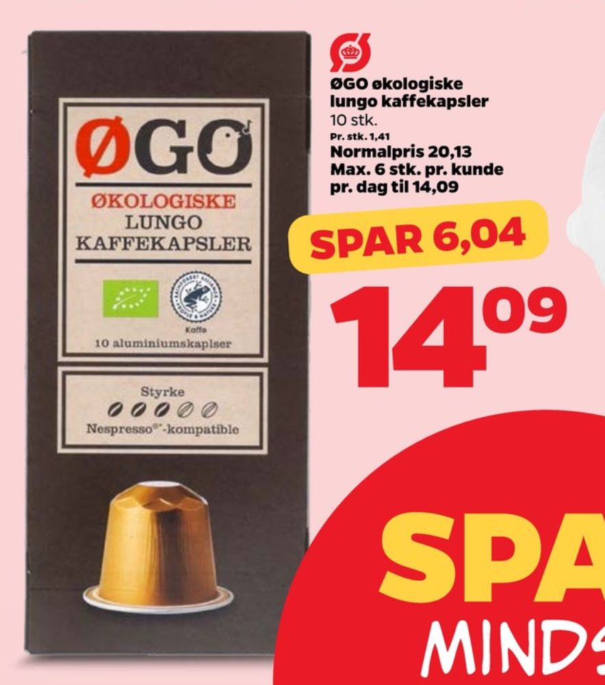 ØGO Lungo, Kaffekapsler