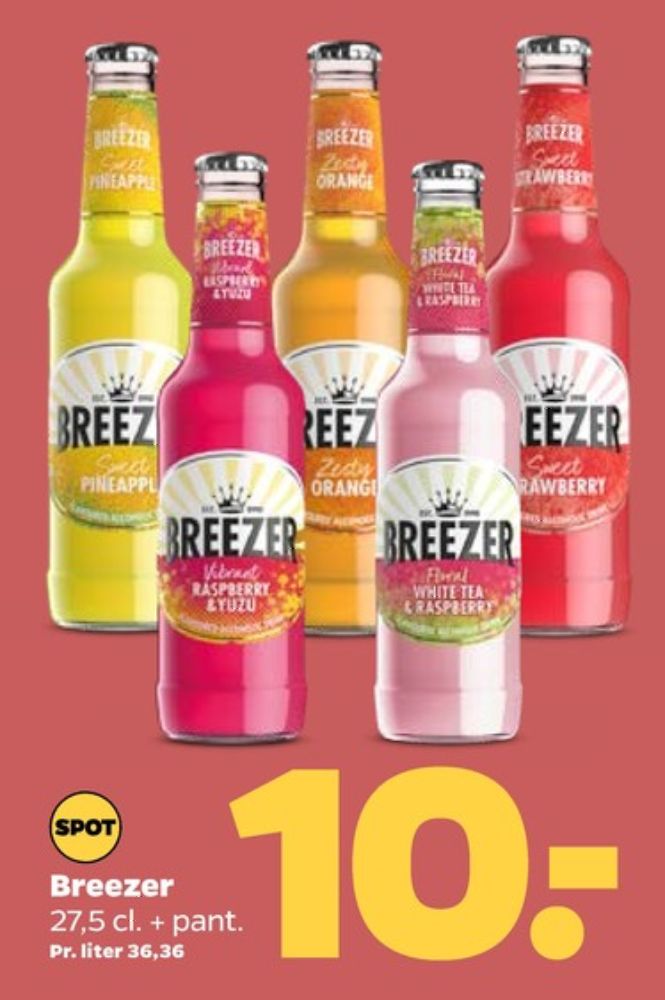 Bacardi Breezer, White Tea & Raspberry