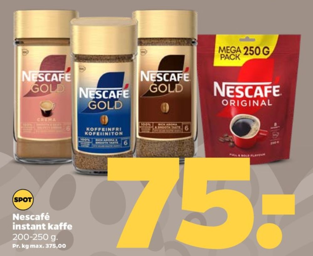 Nescafe Original, Instant Kaffe