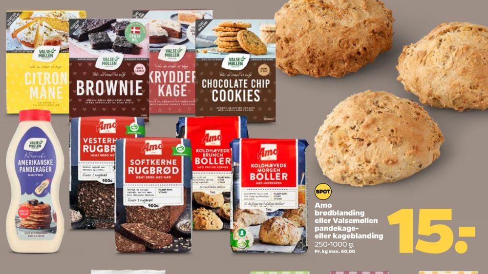 Valsemøllen, Pandekagemix Amerikanske