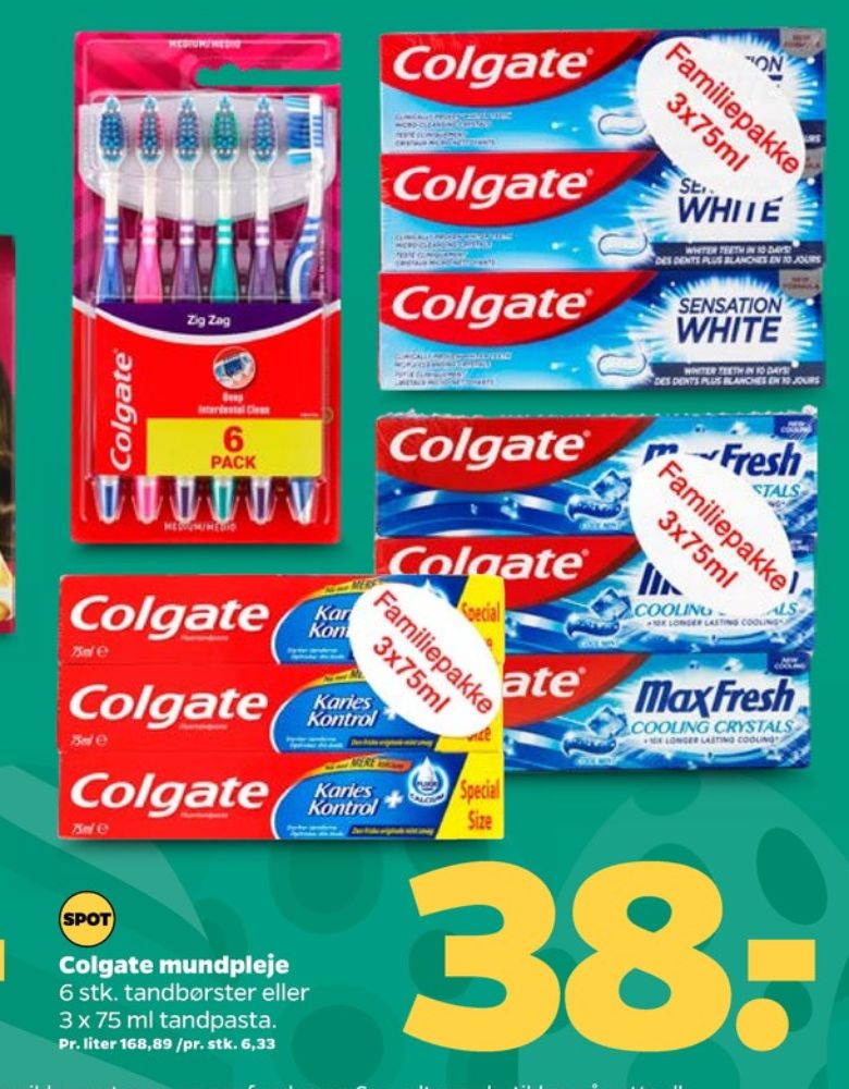 Colgate, Tandbørste