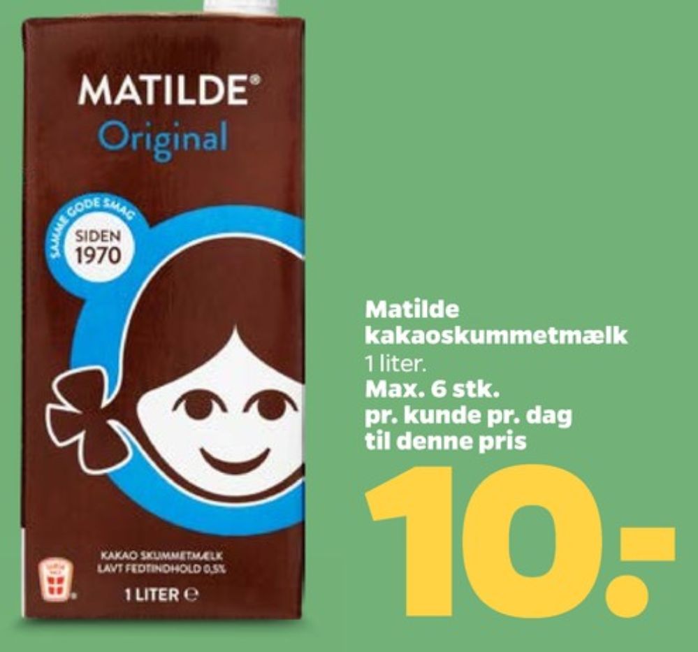Matilde, Kakaomælk