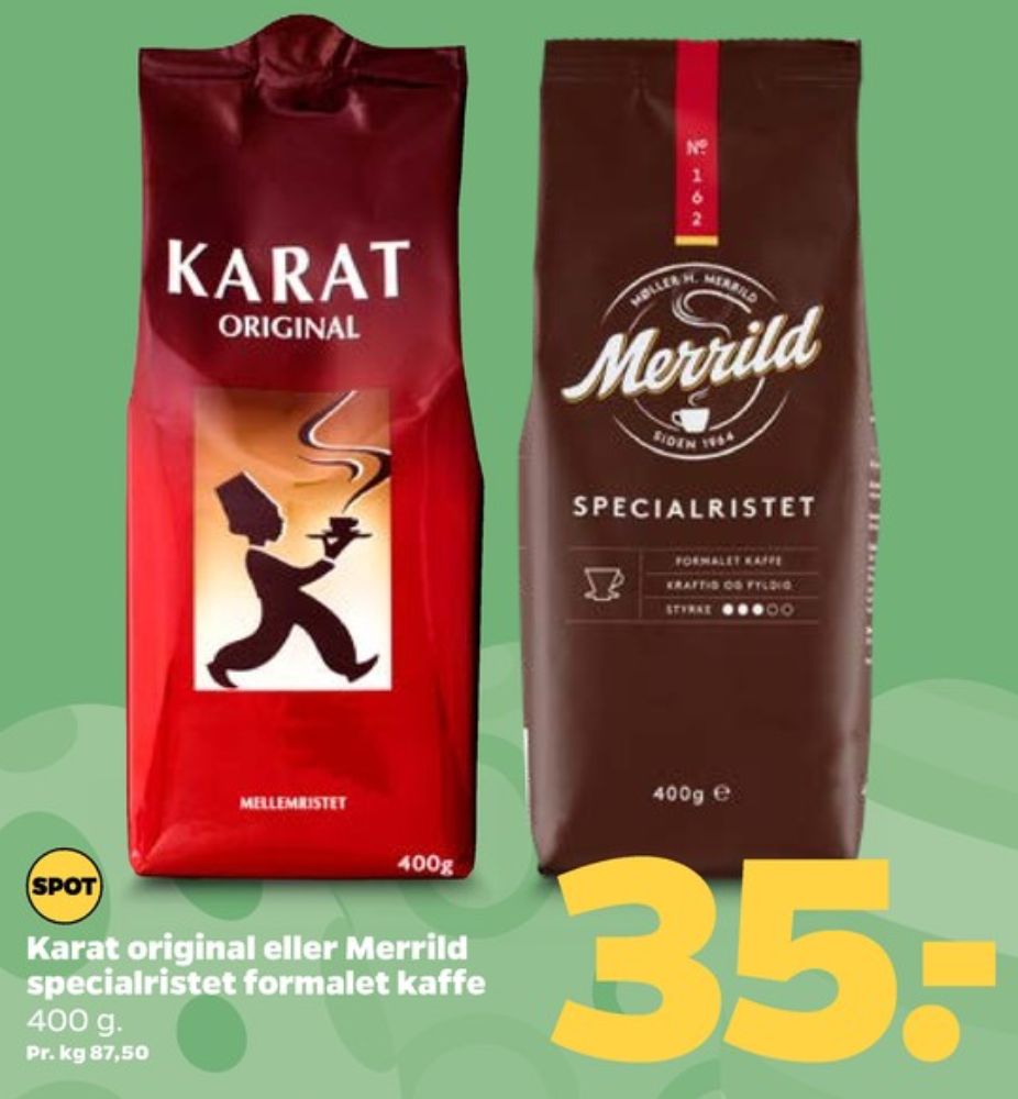 Merrild Specialristet, Kaffe Formalet