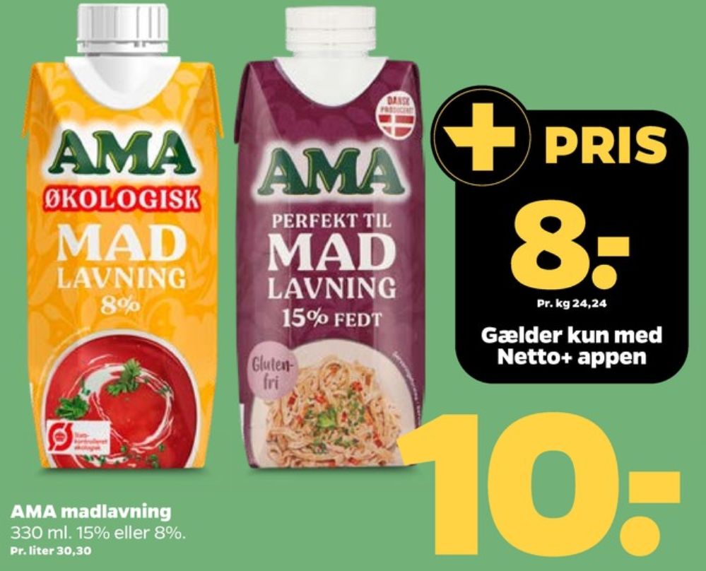 Ama, Madlavningsfløde 15 %