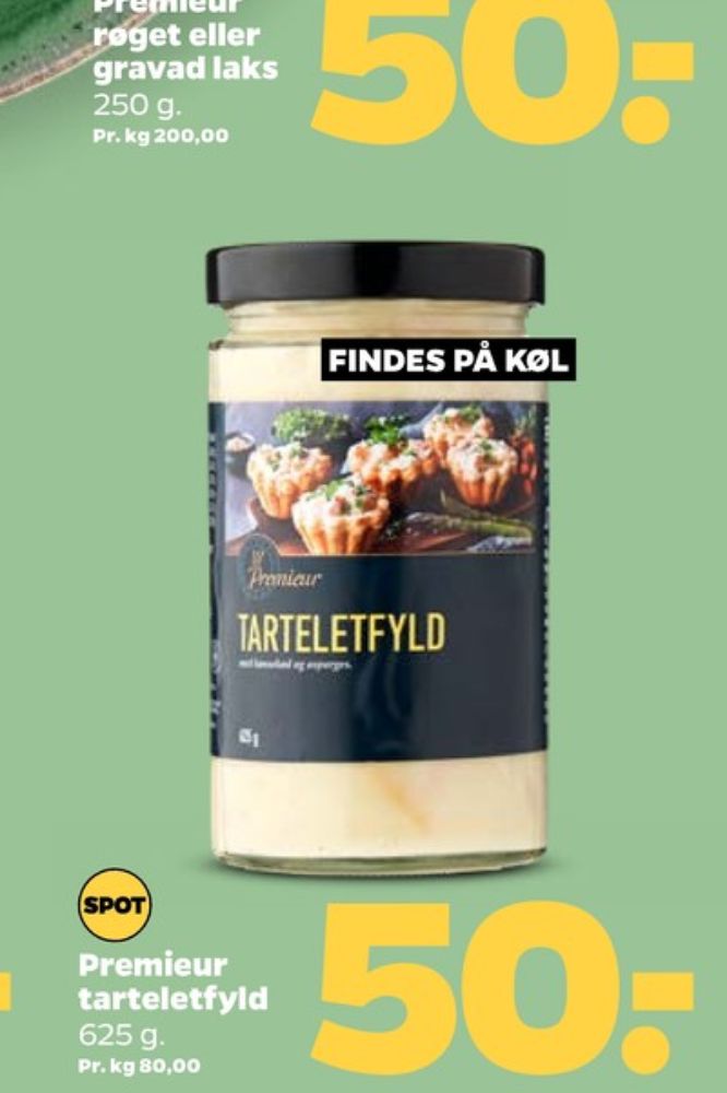 Premieur, Tarteletfyld