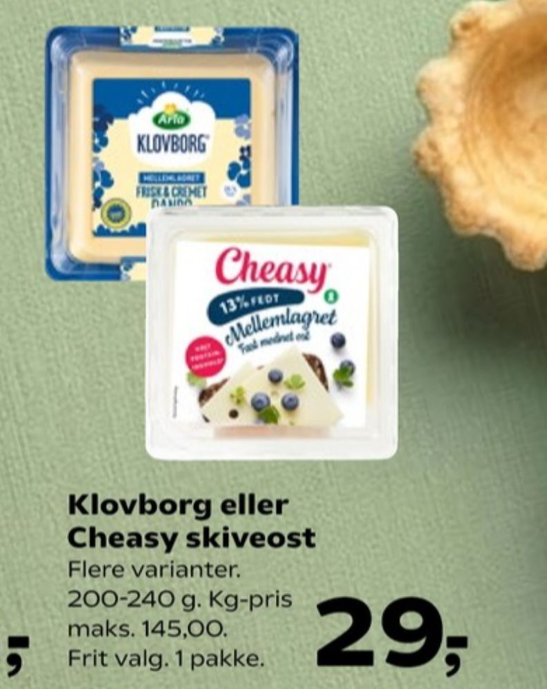 Klovborg, Skiveost Danbo Mellemlagret