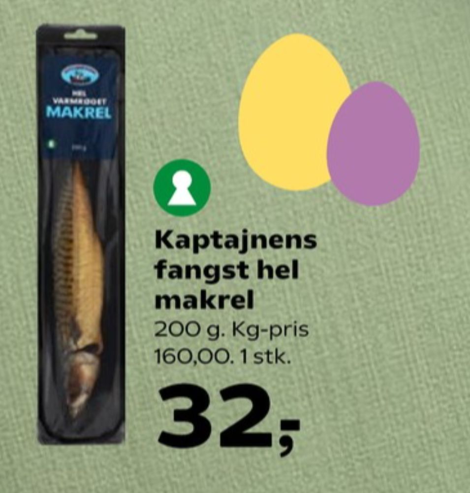 Kaptajnens Fangst, Makrel