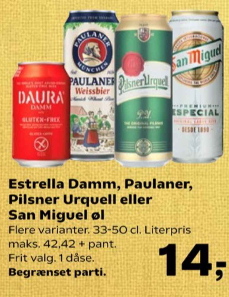 San Miguel, Specialøl