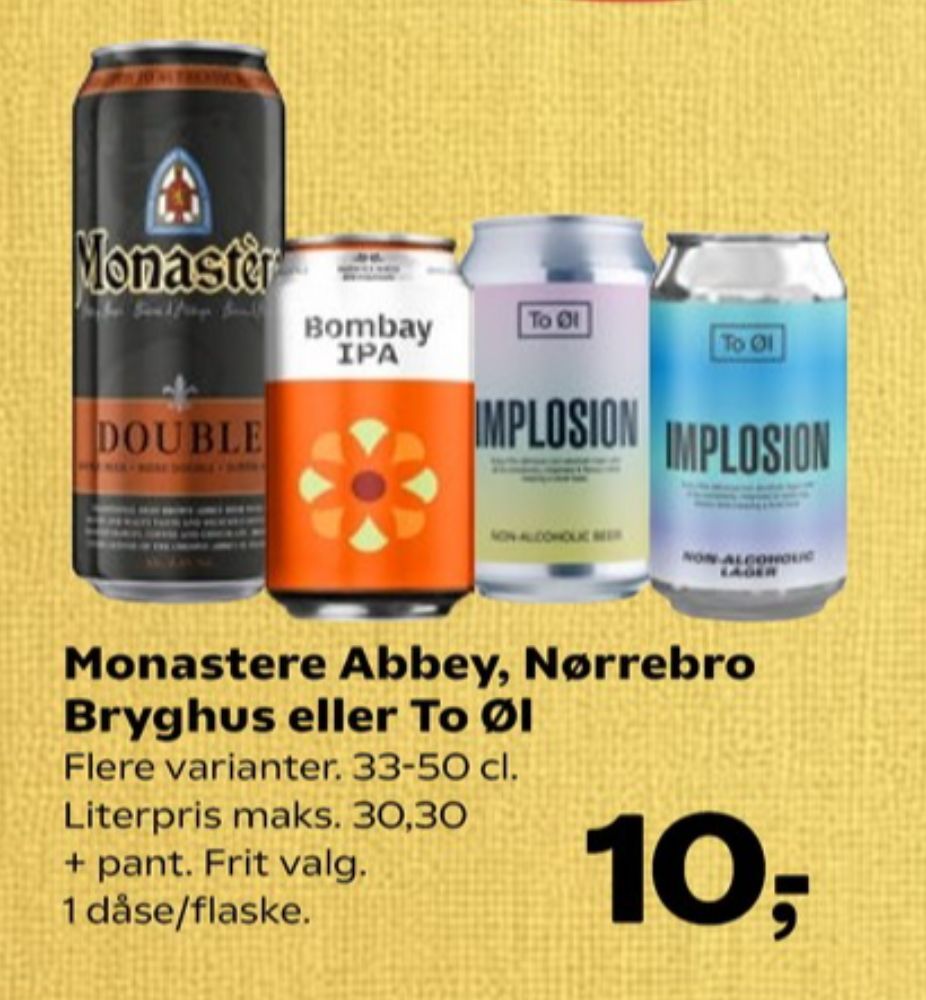 To Øl Implosion, Øl - Alkoholfri