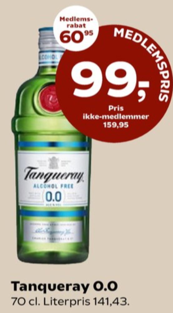 Tanqueray Alcohol Free 0,0, Gin