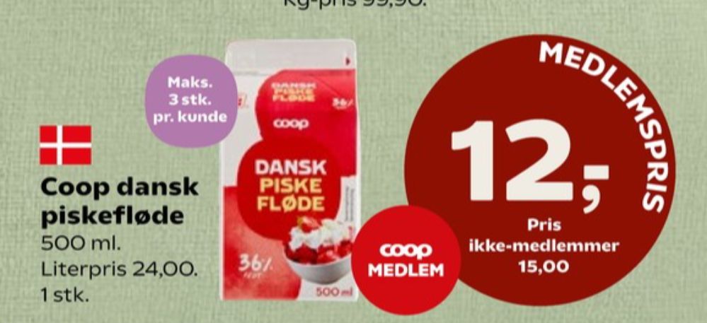Coop, Piskefløde 36%