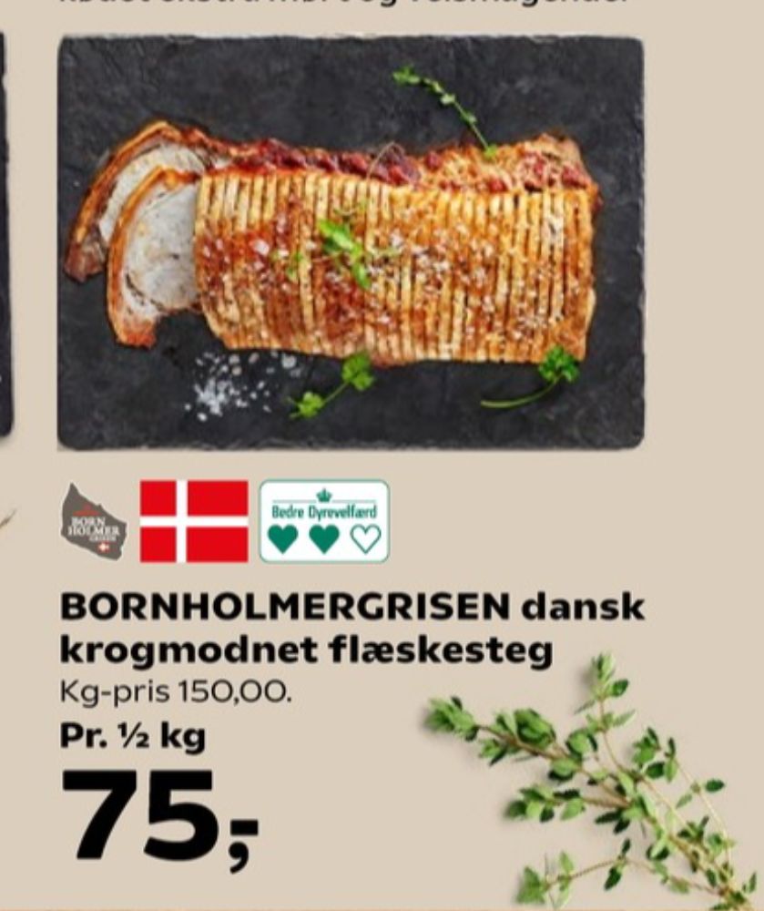 Bornholmergrisen, Flæskesteg