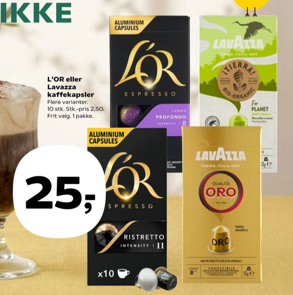 LOR Espresso Lungo Profondo, Kaffekapsler