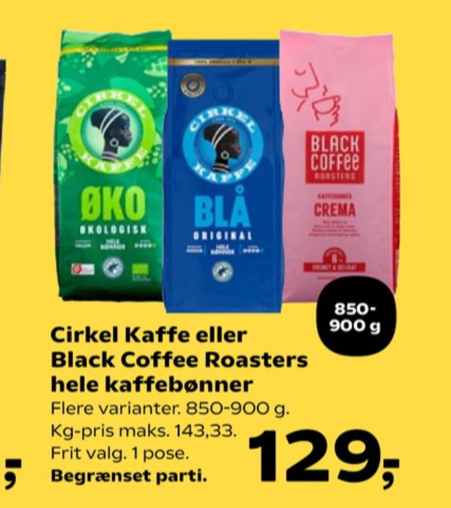 Cirkel Blå, Kaffebønner