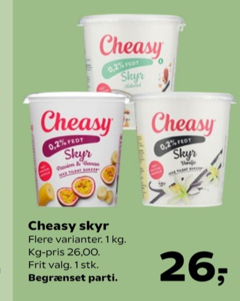 Cheasy, Passion & Banan Skyr