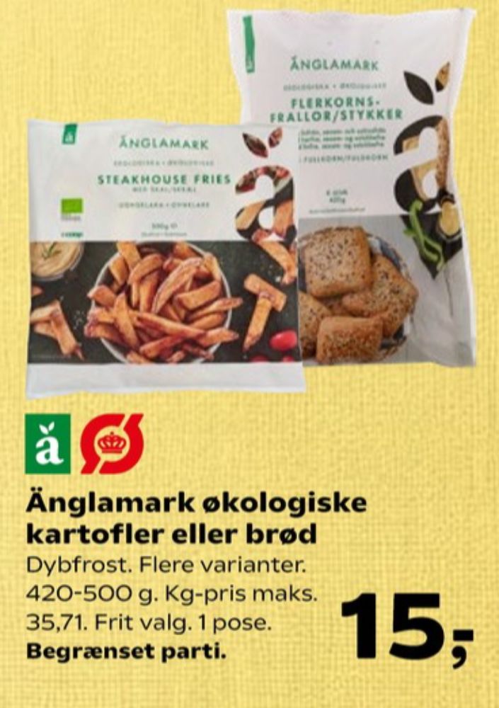 Änglamark, Pommes frites med skræl