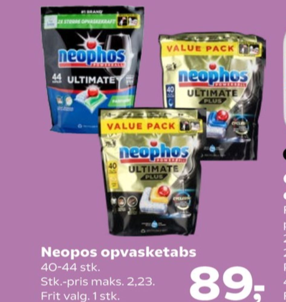 Neophos, Maskinopvask-tabs