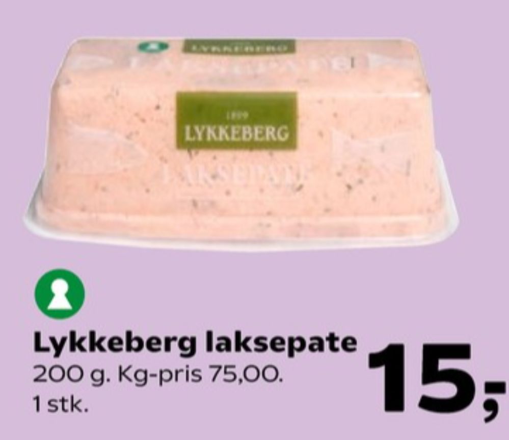 Lykkeberg, Laksepaté