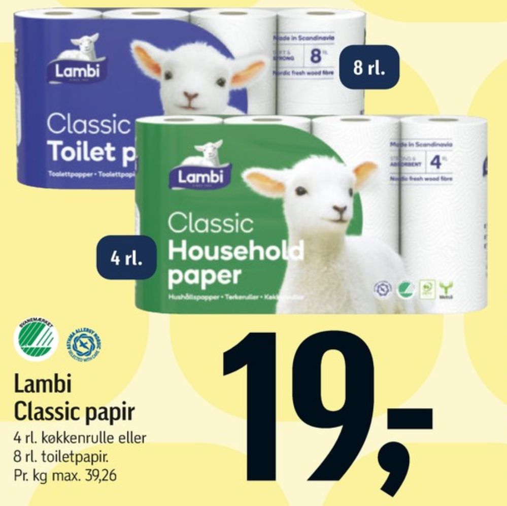 Lambi Classic, Toiletpapir
