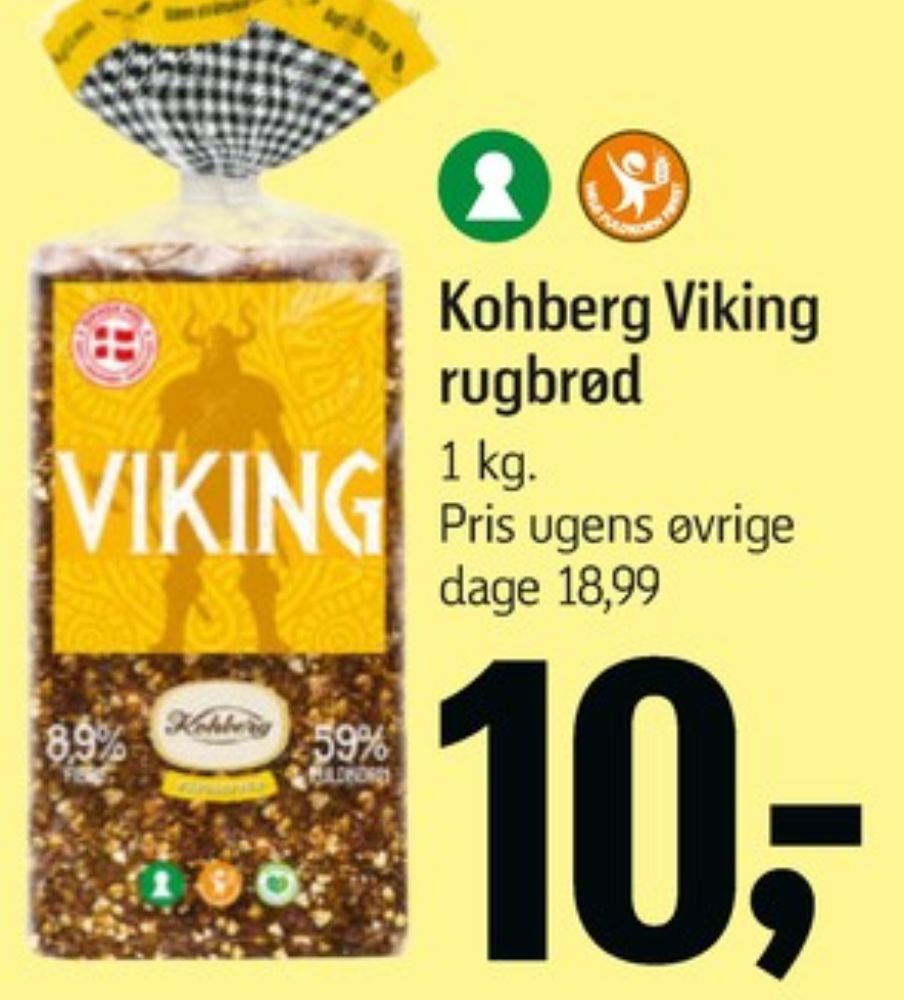 Kohberg Viking, Rugbrødsskiver