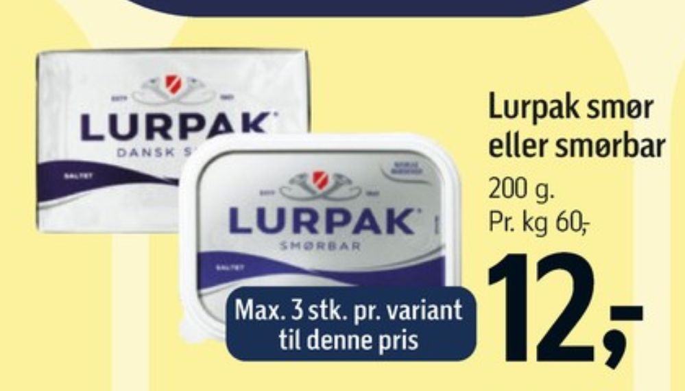 Lurpak, Smørbar