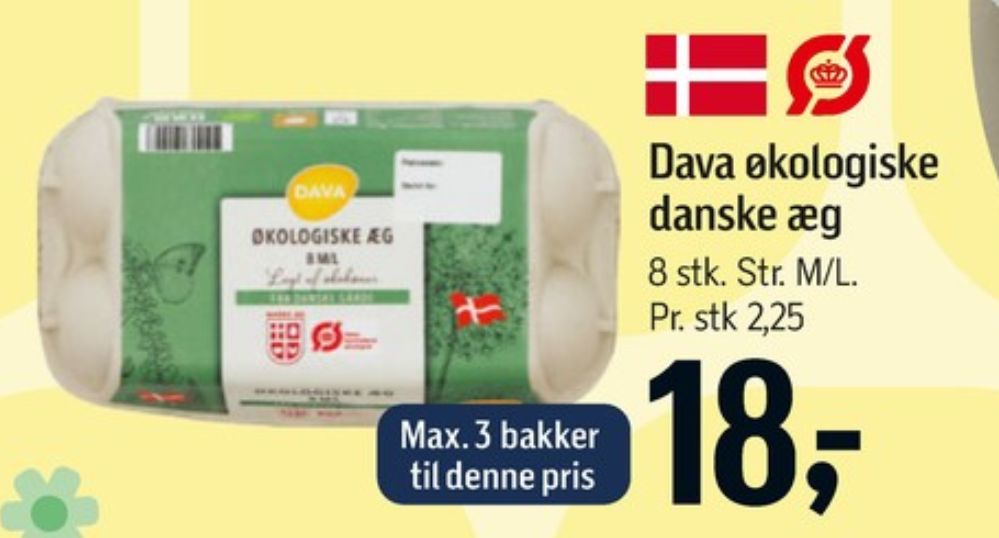DAVA Foods, Økologiske æg M/L