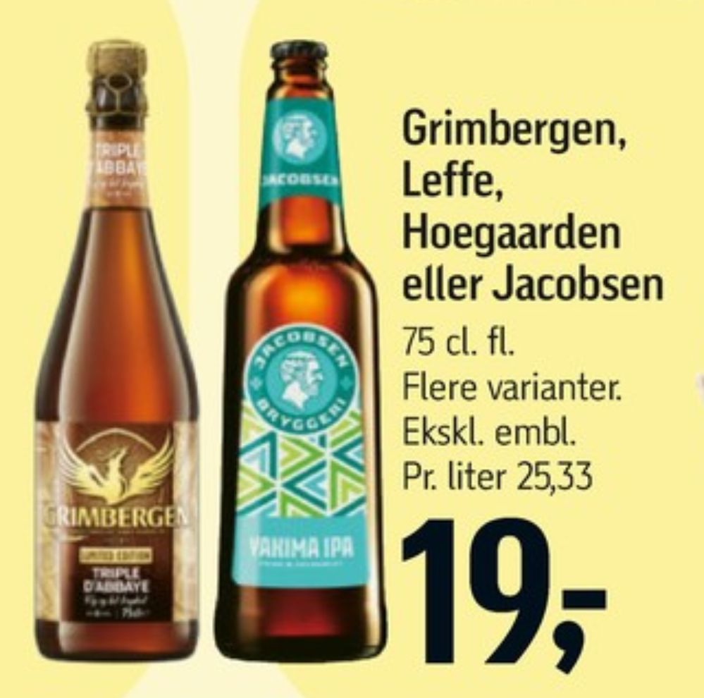Grimbergen Triple D´abbaye, Specialøl