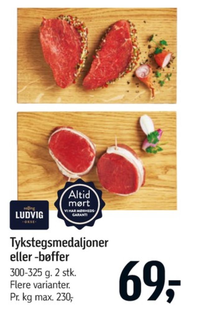 Salling Ludvig, Oksetykstegsmedaljoner