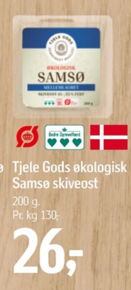 Tjele Gods, Skiveost Samsø Mellemlagret