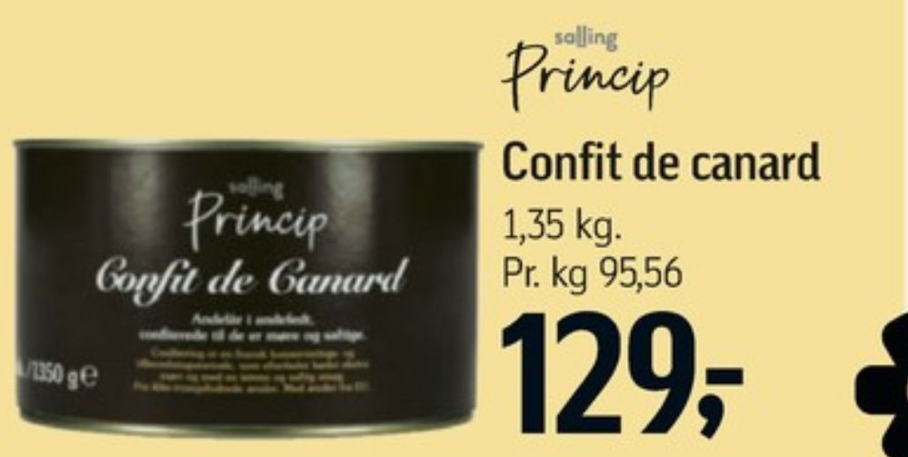 Salling Princip, Confiterede Andelår