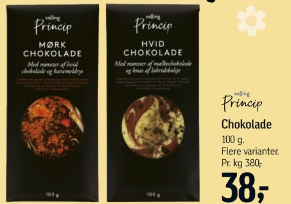 Salling Princip, Chokoladeplade Mørk Chokolade