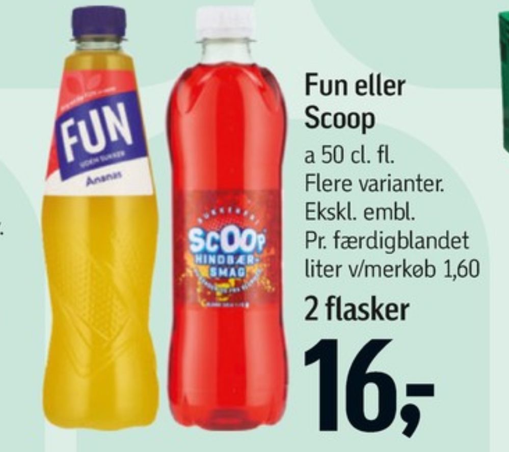 Scoop, Hindbærsmag Læskedrik 