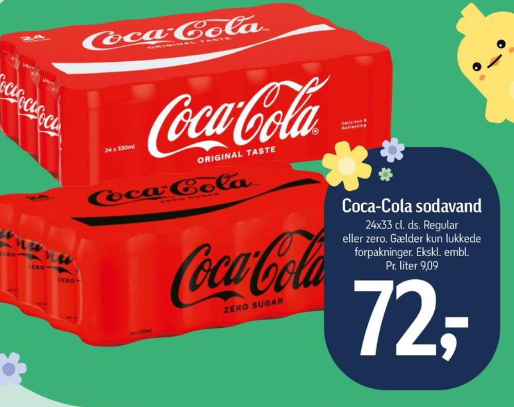 Coca Cola Zero, Cola 24 pk.