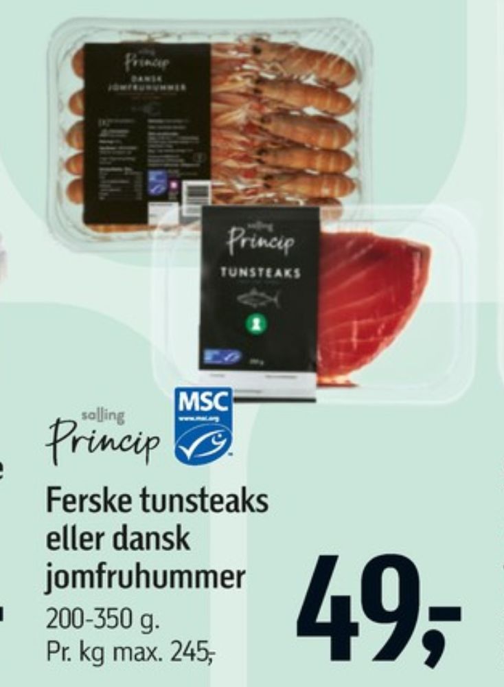 Salling Princip, Jomfruhummer