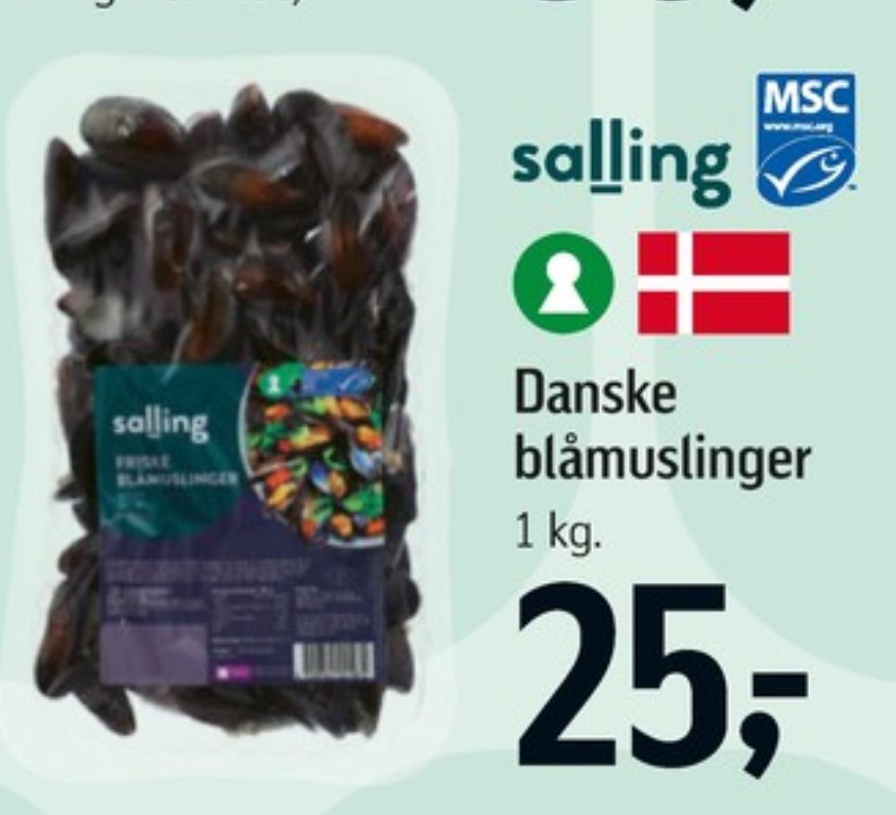 Salling, Blåmuslinger
