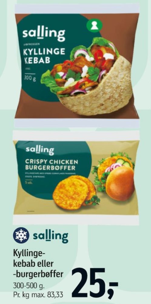 Salling, Crispy Chicken Burgerbøffer