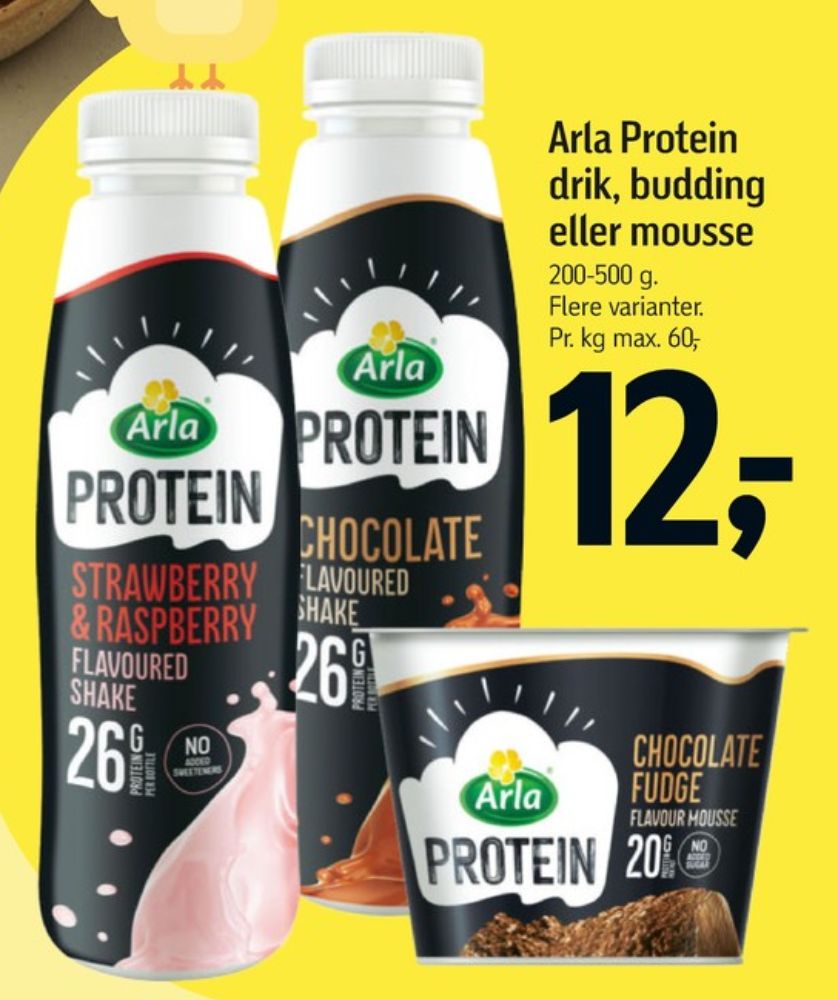 Arla Protein, Proteindrik Strawberry & Raspberry