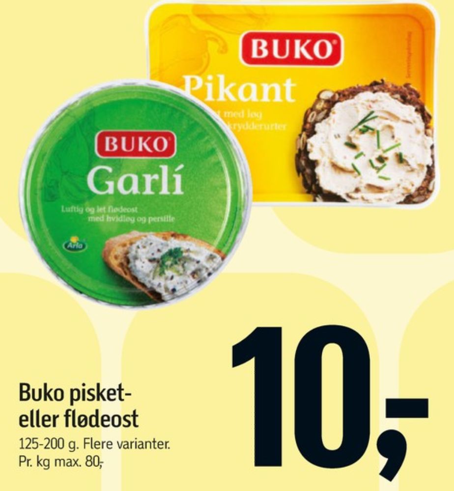 Buko, Flødeost Pikant