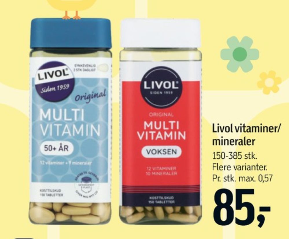 Livol Multi, Mineraler