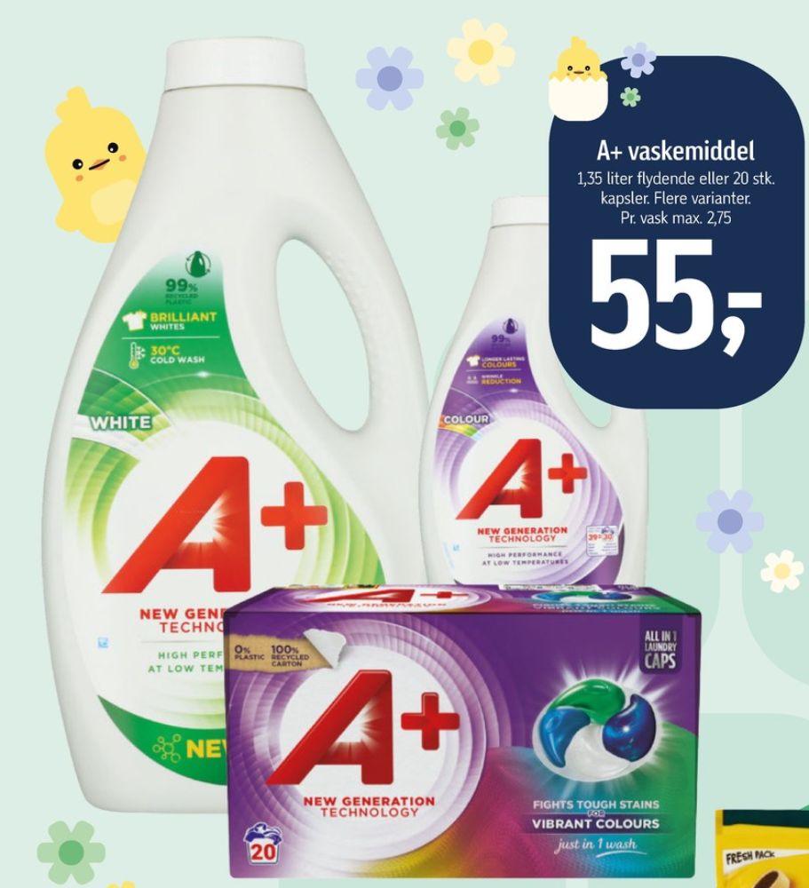 A+, Vaskemiddel-tabs
