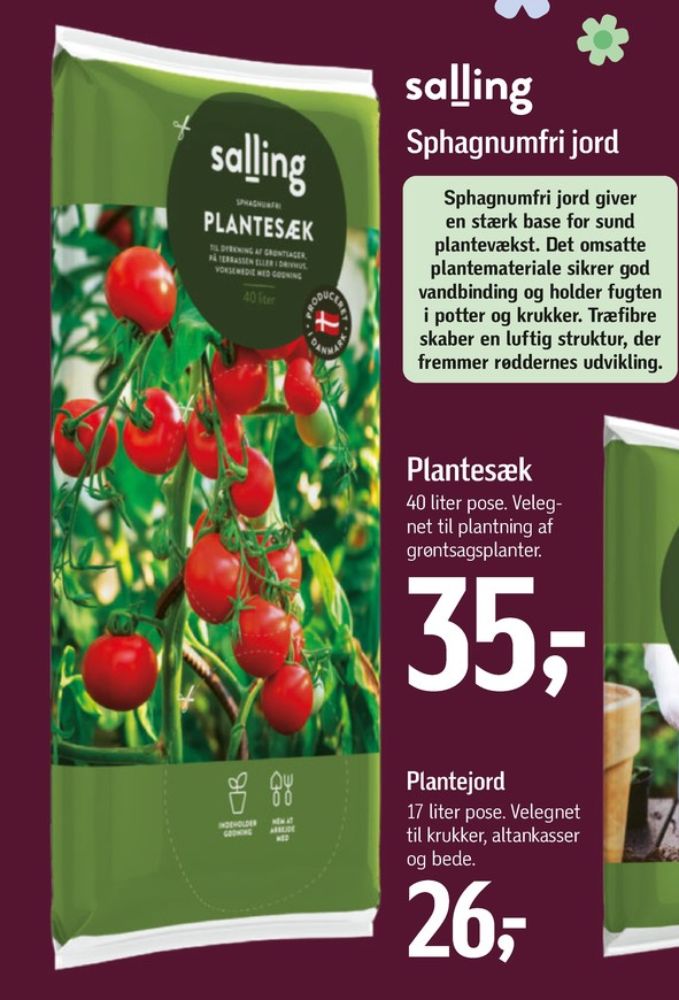 Salling, Plantesæk