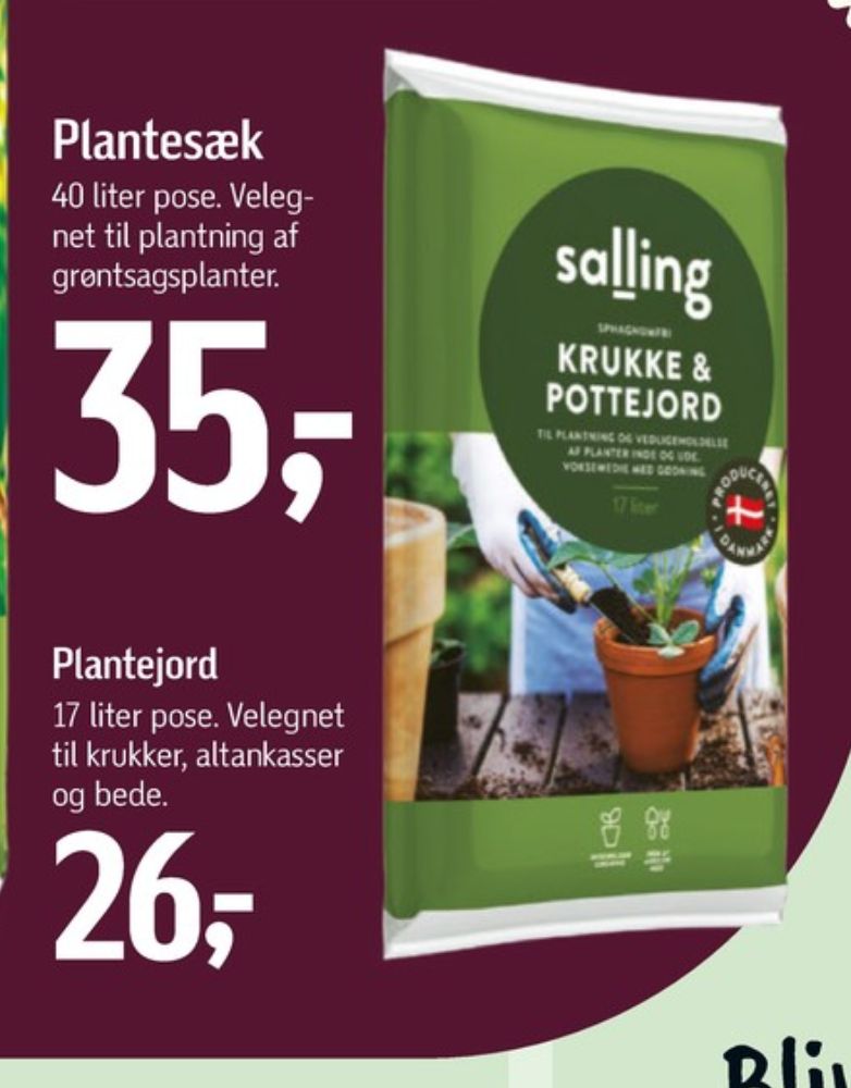 Salling, Plantejord