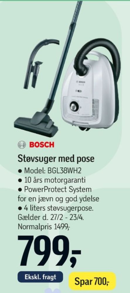Bosch, Støvsuger