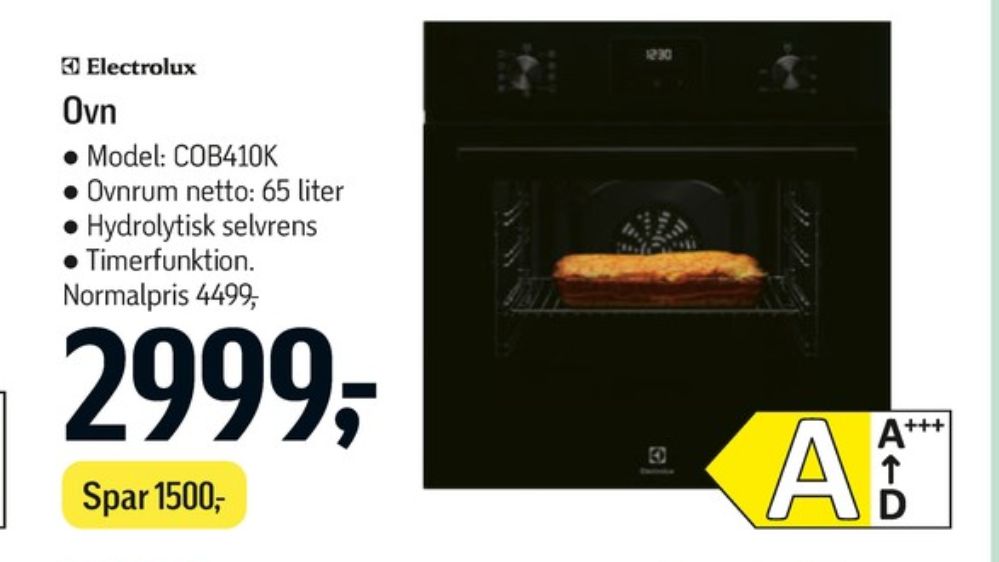 Electrolux, Indbygningsovn