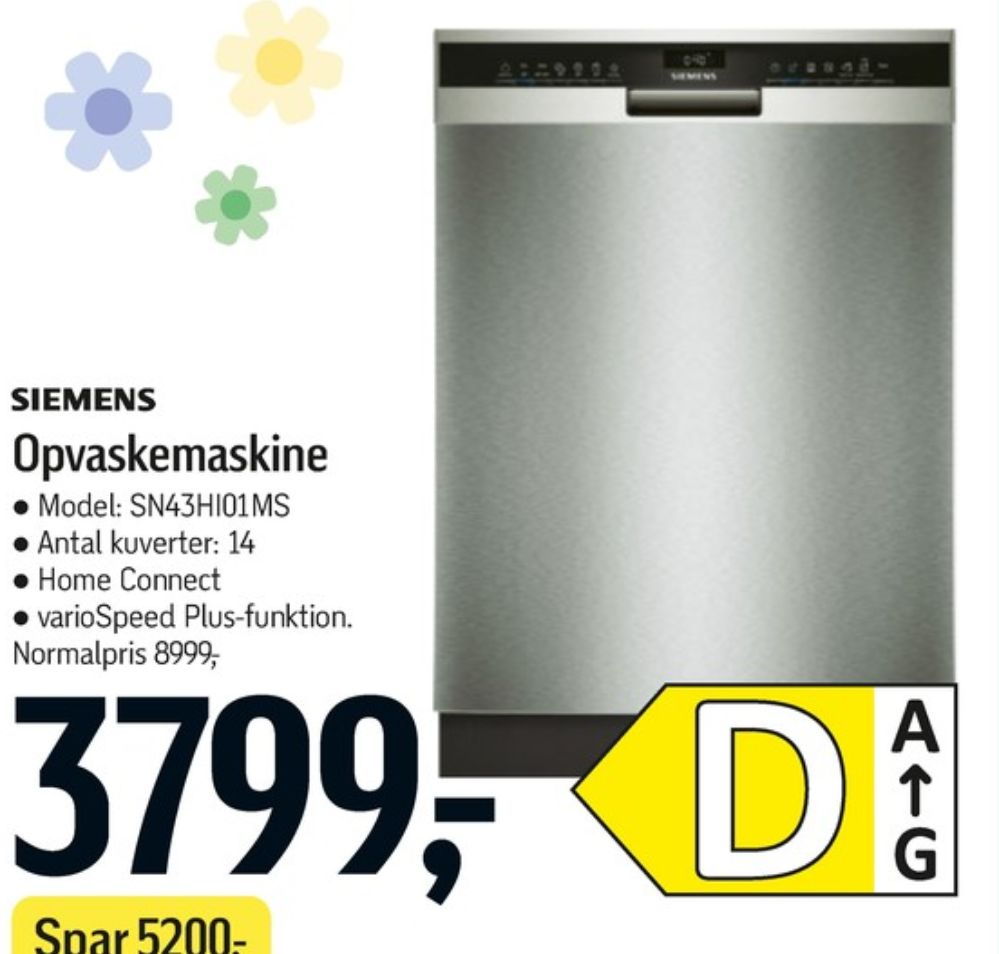 Siemens, Opvaskemaskine