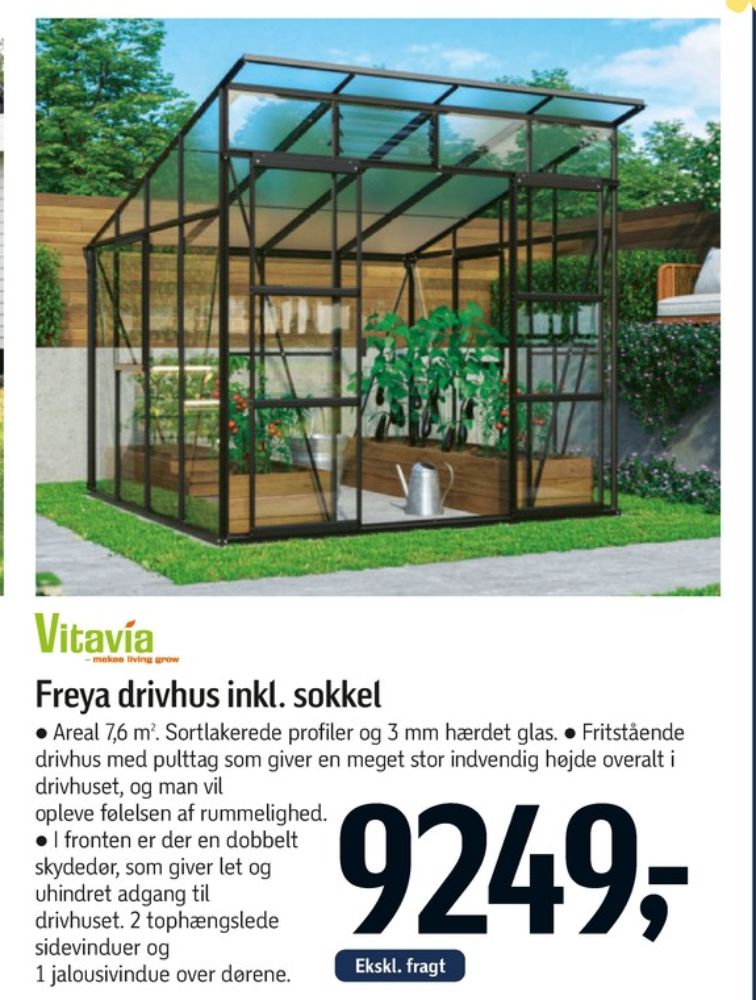 Vitavia, Drivhus